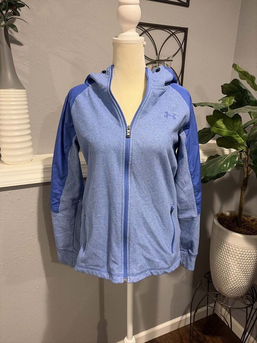 Under Armour Full Zip Hoodie Blue Jacket